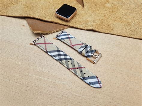 burberry inspired apple watch band|Burberry watch bands for women.